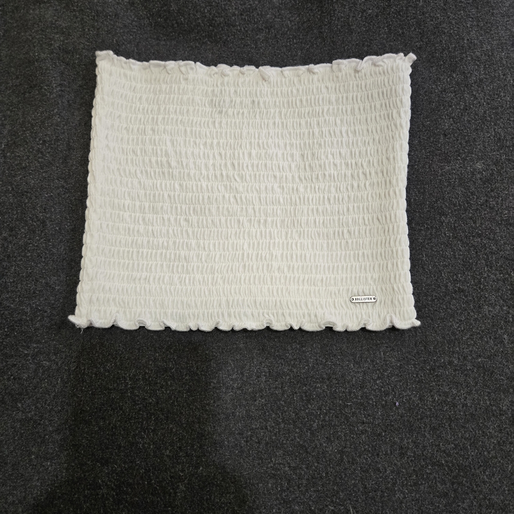 Hollister White Smocked Tube Top